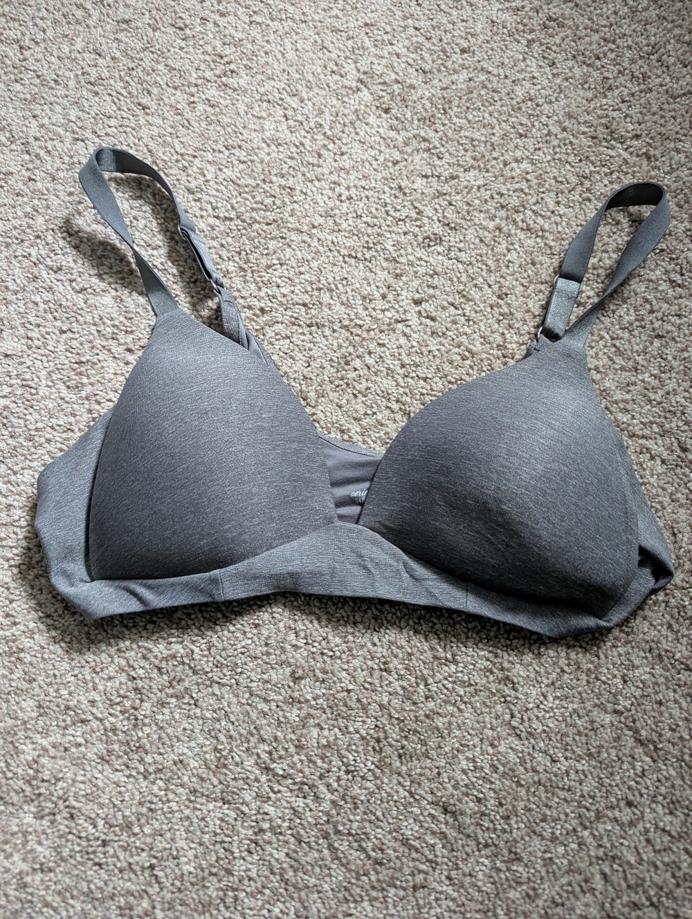 Aerie Everyday Comfort Wireless Bra - Gray